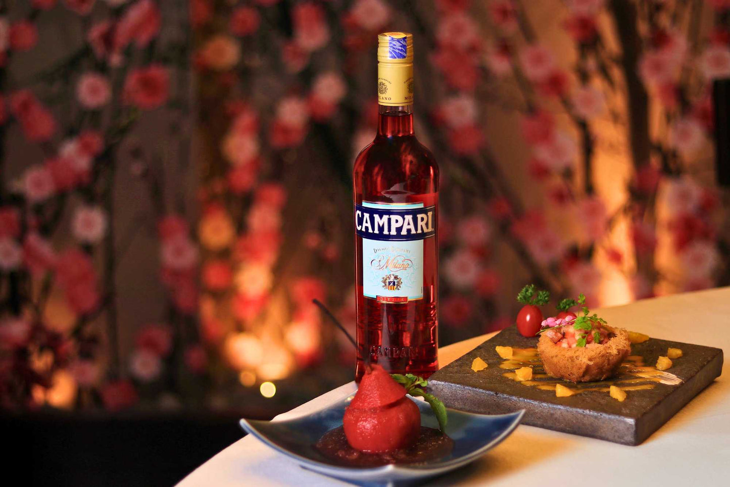Tao’s Campari-infused Appetiser and Dessert