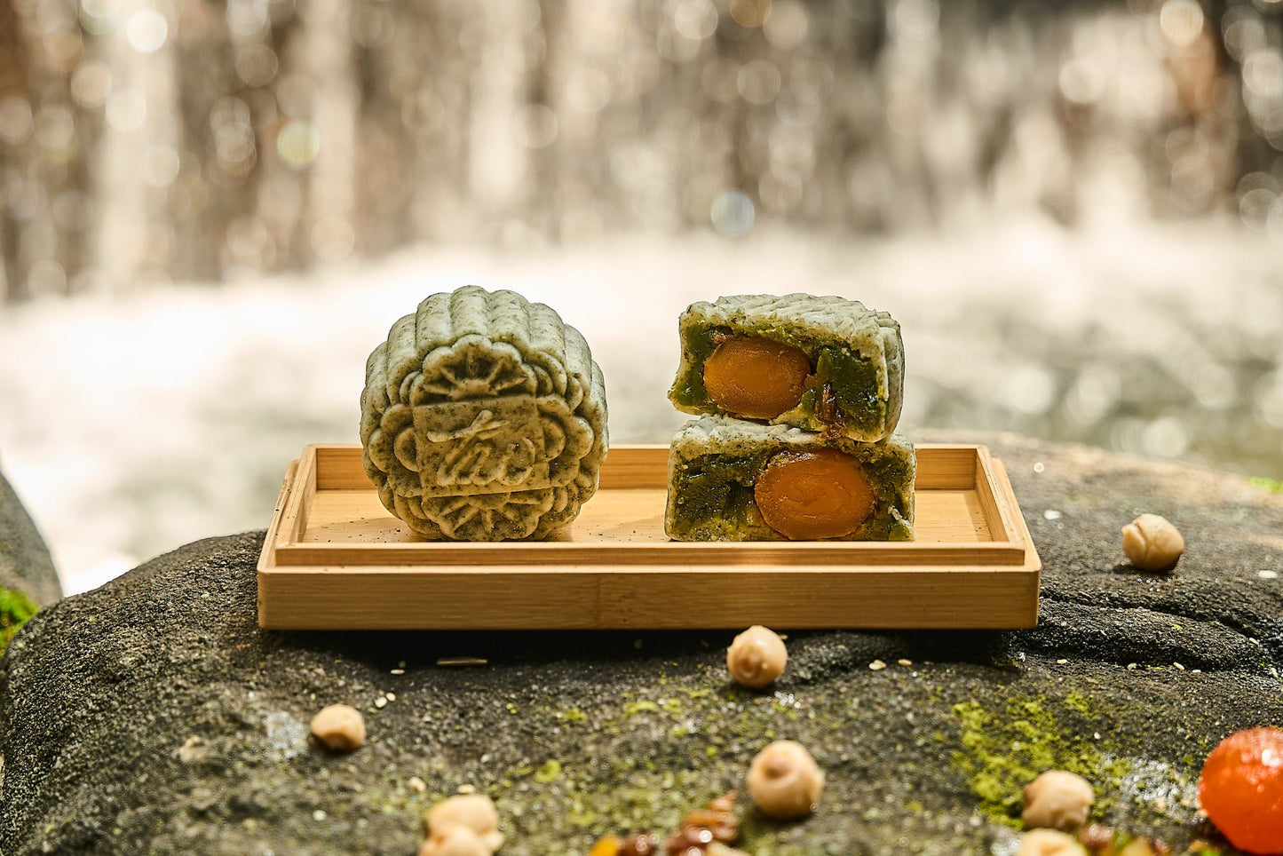 Seaweed & Single Yolk with Green Tea, Mixed Fruits & Nuts