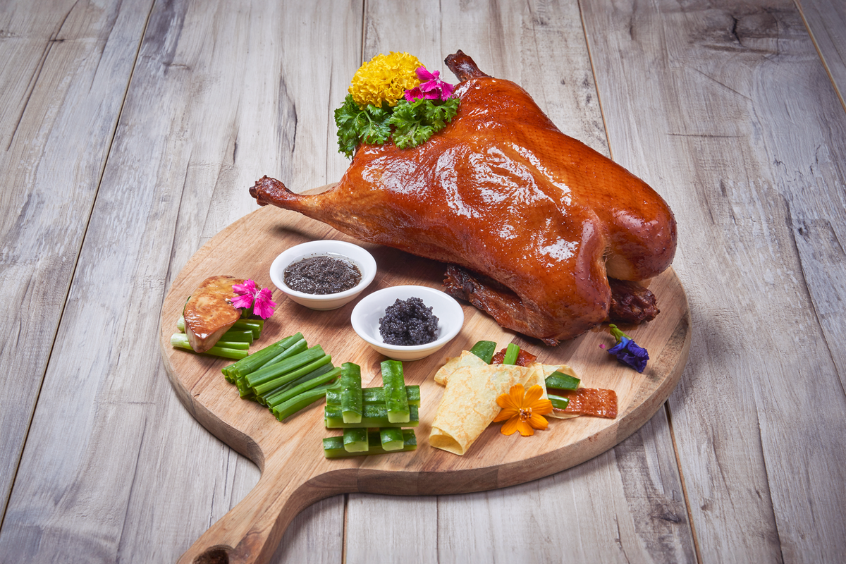 Traditional Beijing “London” Peking Duck with Condiments