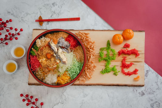 Yee Sang with Soft-shell Crab & Salmon Skin